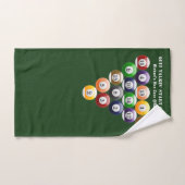 8ボールの棚のビリヤードボールの8ボールのプールのゲーム ハンドタオル (ハンドタオル)