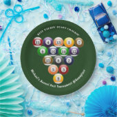 8ボールの棚のビリヤードボールの8ボールのプールのゲーム ペーパープレート (パーティー)