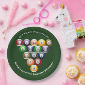 8ボールの棚のビリヤードボールの8ボールのプールのゲーム ペーパープレート (パーティー)