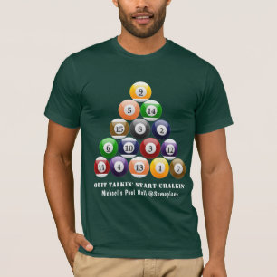 8ボールの棚のビリヤードボールの8ボールのプールのゲーム Tシャツ
