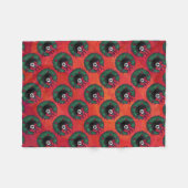 8ボールクリスマスリース フリースブランケット (正面(横))