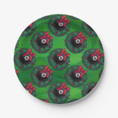 8ボールクリスマスリース ペーパープレート (正面)