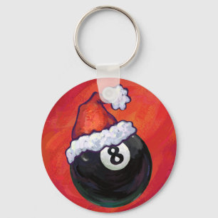 8ボールクリスマスレッドハット キーホルダー