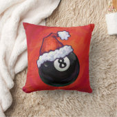8ボールクリスマスレッドハット クッション (ブランケット)