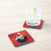 8ボールクリスマスレッドハット コースター (右側)
