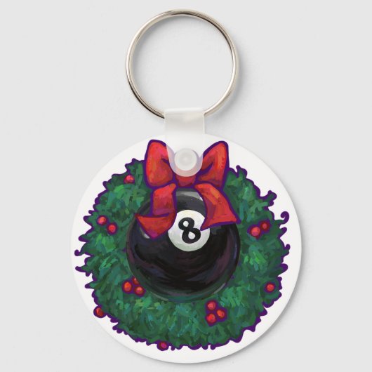 8ボールクリスマス キーホルダー (正面)