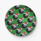 8ボールクリスマス ペーパープレート (正面)