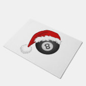 8ボールサンタハットクリスマスビリおもしろいティードスヌーカー ドアマット (アングル)