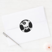 8ボールスカル ラウンドシール (封筒)