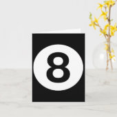 8ボールビリヤードのプールテーブルコスチューム8ボール カード (黄色い花)