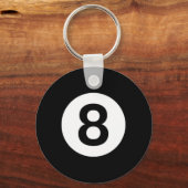 8ボールビリヤードのプールテーブルコスチューム8ボール キーホルダー (正面)