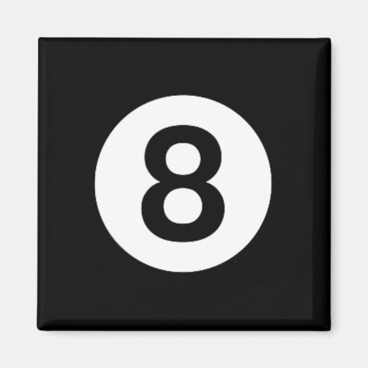 8ボールビリヤードのプールテーブルコスチューム8ボール マグネット (正面)