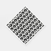 8ボールビリヤードのプールパターンカスタムカラー スタンダードランチョンナプキン (角)