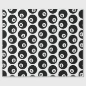 8ボールビリヤードのプールパターンカスタムカラー ラッピングペーパー (フラット)