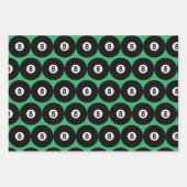 8ボールビリヤードデザインラッピング紙シート ラッピングペーパーシート (正面2)