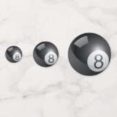 8ボールビリヤードパーティーテーブル紙吹雪 コンフェッティ (正面)