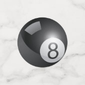 8ボールビリヤードパーティーテーブル紙吹雪 コンフェッティ (スモール正面)