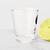 8ボールプールバー白 ショットグラス (左)