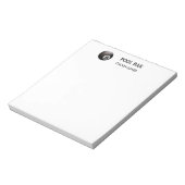 8ボールプールバー白 ノートパッド (回転)