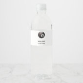 8ボールプールバー白 ペットボトルラベル (正面)
