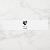 8ボールプールバー白 ペットボトルラベル (シングルラベル)