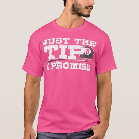 8ボールプールビリヤード選手の場合 Tシャツ (正面)