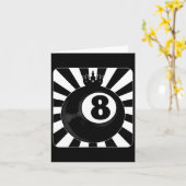 8ボールプールビリヤード・ビリヤード・プレーヤー カード (黄色い花)