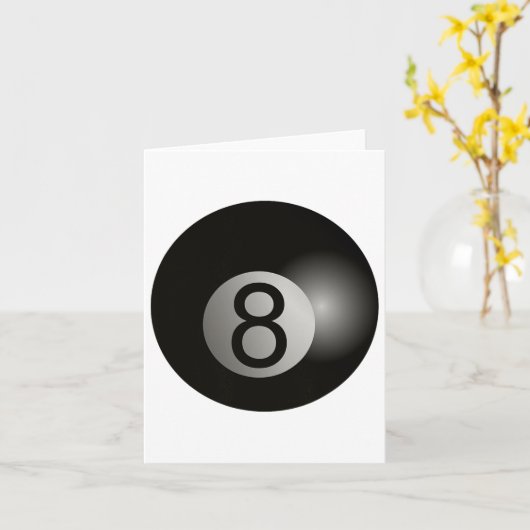 8ボールプールホールシャークのビリヤード選手のホイスラー カード (黄色い花)