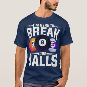 8ボールプール選手スヌーカーおもしろいビリヤード Tシャツ