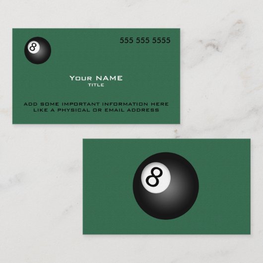 8ボールモダン 名刺 (正面/裏面)