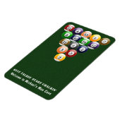 8ボールラックビリヤード球8ボールプールゲーム マグネット (左側)