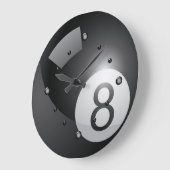 8ボール壁時計 ラージ壁時計 (傾斜)