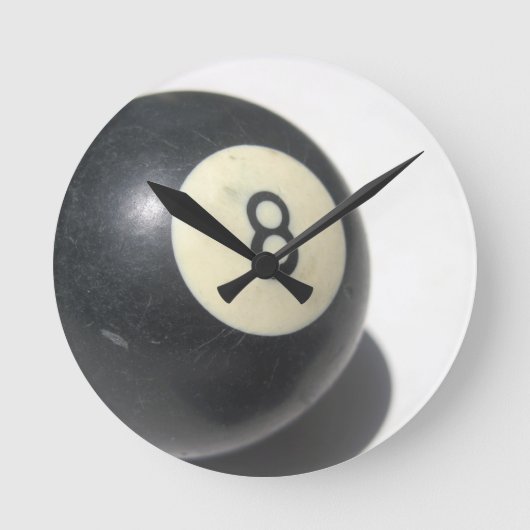 8ボール時計 ラウンド壁時計 (正面)