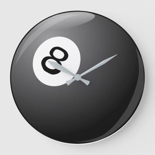 8ボール時計 ラージ壁時計 (正面)