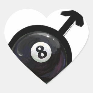 8ボール ハートシール