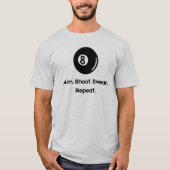 8ボール - ビリヤードボール Tシャツ (正面)