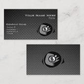 8ボール、フェイク炭素繊維 名刺 (正面/裏面)