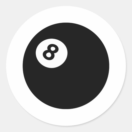8ボール ラウンドシール (正面)