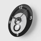 8ボール ラウンド壁時計 (傾斜)