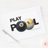 8ボール 長方形シール (封筒)