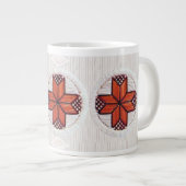 8ポインテッドスタークイルインスパイアマグデザイン ジャンボコーヒーマグカップ (正面右)