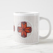 8ポインテッドスタークイルインスパイアマグデザイン ジャンボコーヒーマグカップ (右)