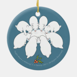 8マンクス乳搾り…両面 セラミックオーナメント