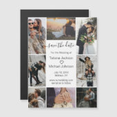 8ミニマル枚の写真を保存する日付マグネット (正面/裏面)