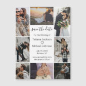 8ミニマル枚の写真を保存する日付マグネット (正面)