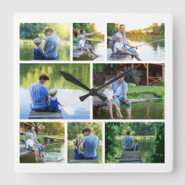 8モダンスタイリッシュ枚の写真 スクエア壁時計