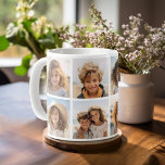 8モダンミニマル枚のフォトグリッドのコラージュ – 白 コーヒーマグカップ<br><div class="desc">8枚の写真をこのフォトシンプル写真テンプレートに追加。グリッドは2行4列。結果を最高の得るには、アップロードする前に写真を四角に切り抜きなさい。また、高度なデザイン領域にアクセスして色を変更したり、文字を追加する。写真やお気に入りの写真を使って、友達と共有するおもしろいを保存する。</div>