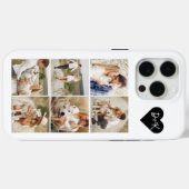 8モノグラムの枚の写真のグパーソナライズされたラリア Case-Mate iPhoneケース (裏面 (横))