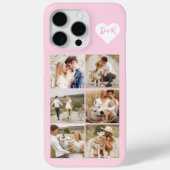 8モノグラムの枚の写真のグパーソナライズされたラリア Case-Mate iPhoneケース (裏面)