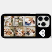 8モノグラムの枚の写真のグパーソナライズされたラリア Case-Mate iPhoneケース (裏面 (横))